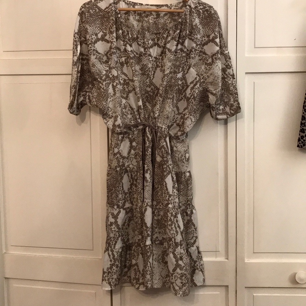 Reptile printed dress